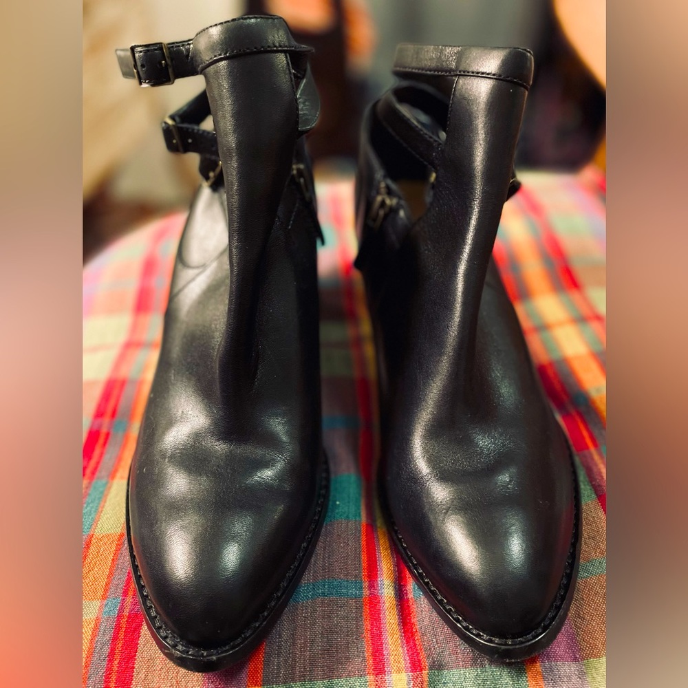 Cole Haan Black Leather Ankle Boot